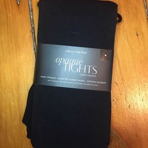 *NWT* A Pea in the Pod Black Maternity Tights